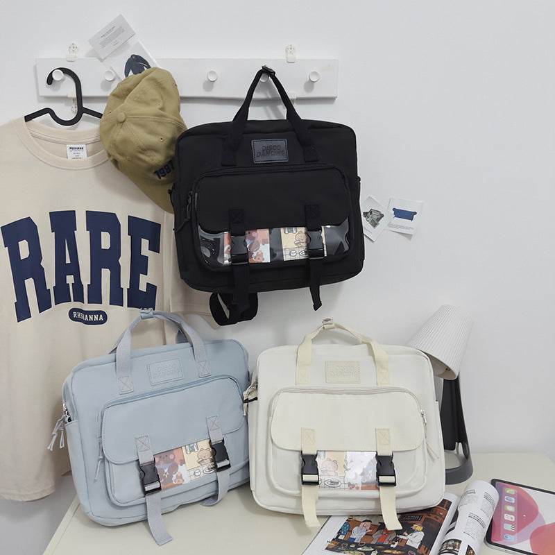 Lightweight College Soft Girl Tote Backpack Laptop Bag - EX-STOCK Canada