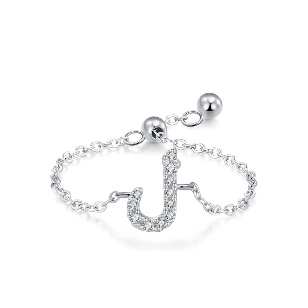 S925 Sterling Silver Niche Style Arabic Letters Pull-out Chain All-match Stackable EX-STOCK Canada