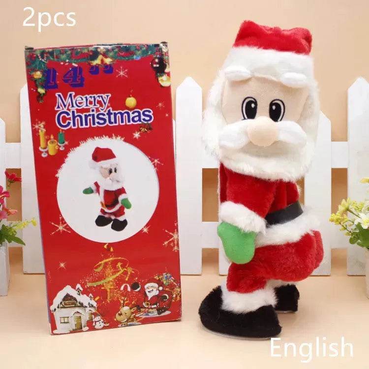 Creative Christmas Musical Hip-shaking Santa Claus Ornaments - EX-STOCK Canada