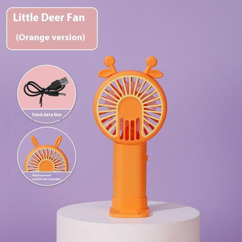 Small Handheld Fan Desktop Cartoon Mini Electric Usb Student Portable Gift - EX-STOCK Canada