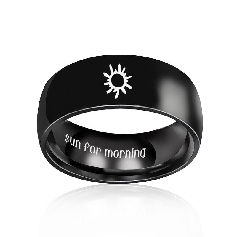 Stainless Steel Couple Couple Rings Sun Moon - EX-STOCK Canada