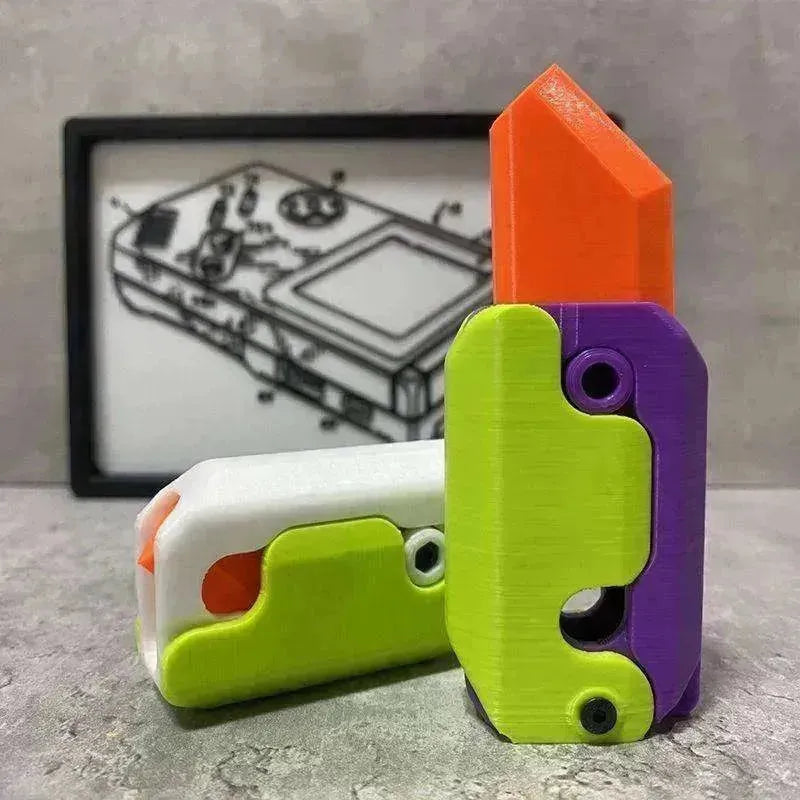 Impression 3D Gravité Cub Sautant Petite Radis Mini Modèle Couteau - EX-STOCK CANADA