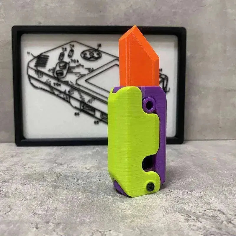 Impression 3D Gravité Cub Sautant Petite Radis Mini Modèle Couteau - EX-STOCK CANADA