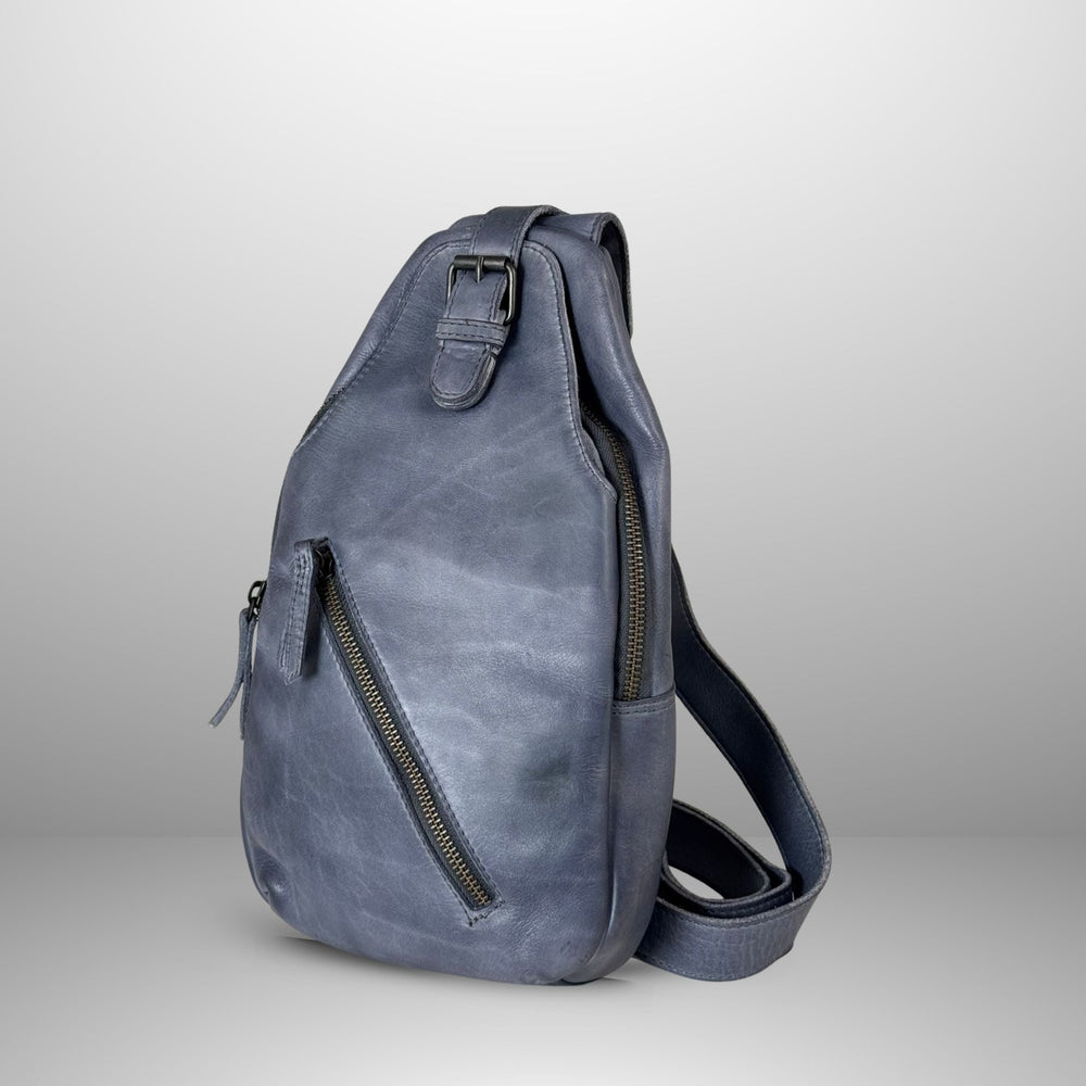 Mochila de cuero para el pecho estilo off-the-shoulderEX-STOCK Canada