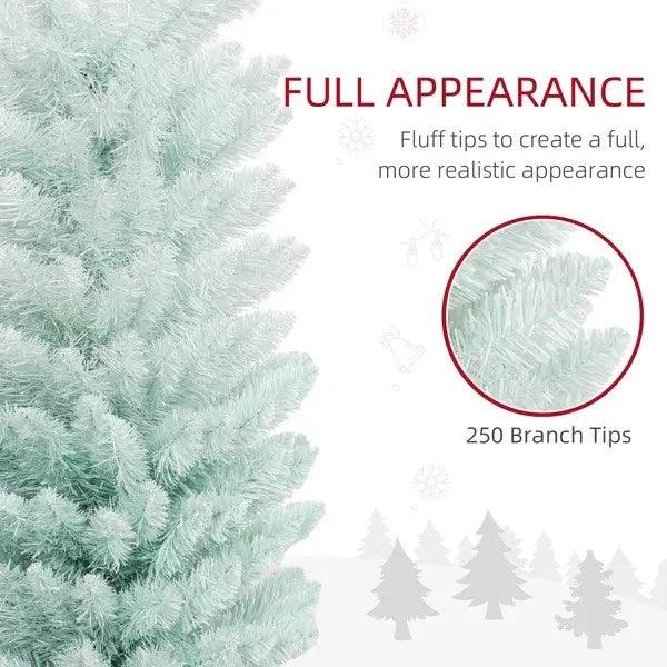 Sapin de Noël en forme de crayon de 1,5 m, sapin de Noël artificiel mince pour la décoration des fêtes de Noël, bleu dégradéEX-STOCK Canada