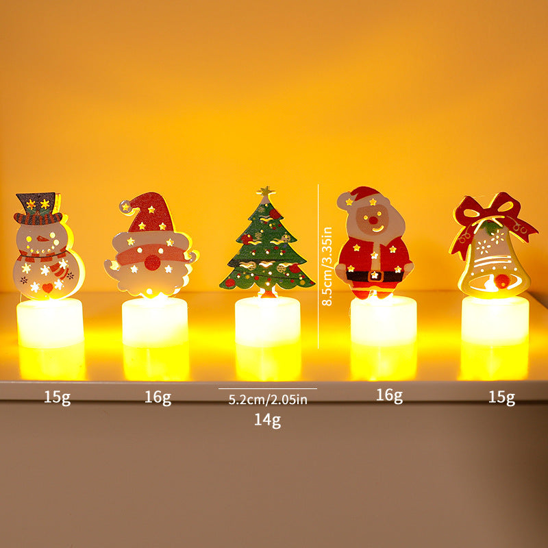 LED Electronic Candle Lights Christmas Trees Santa Claus Snowmen Creative Candles Small Night Lights Home Decorative Ornaments EX-STOCK Canada