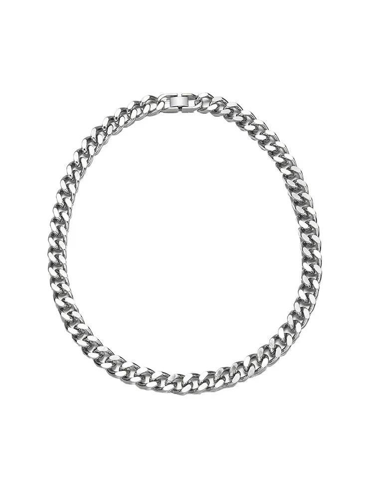 Thick Cuban Link Chain Titanium Steel Necklace Clavicle Chain - EX-STOCK Canada