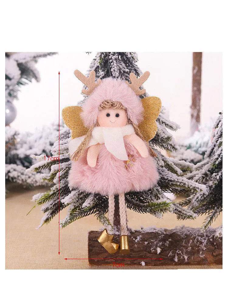 Christmas Cute Fabric Antler Plush Girl Decoration Ornaments - EX-STOCK Canada