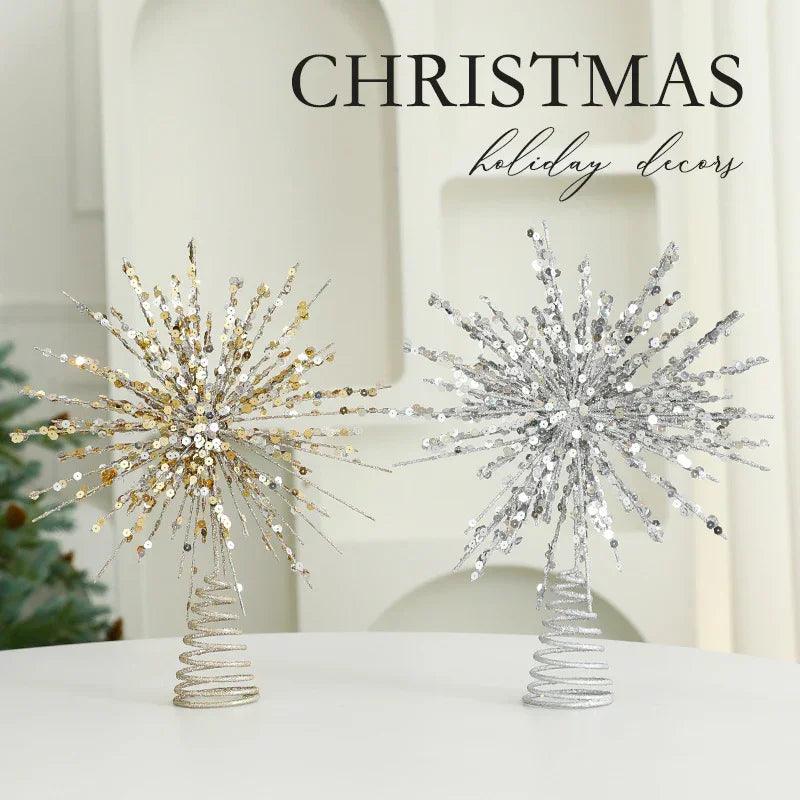 Eight Awn Star Champagne Christmas Decoration Ornaments EX-STOCK Canada