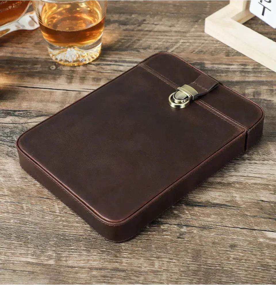 Portable Vintage Horse Leather Travel Cigarette case Cigar wallet - EX-STOCK Canada