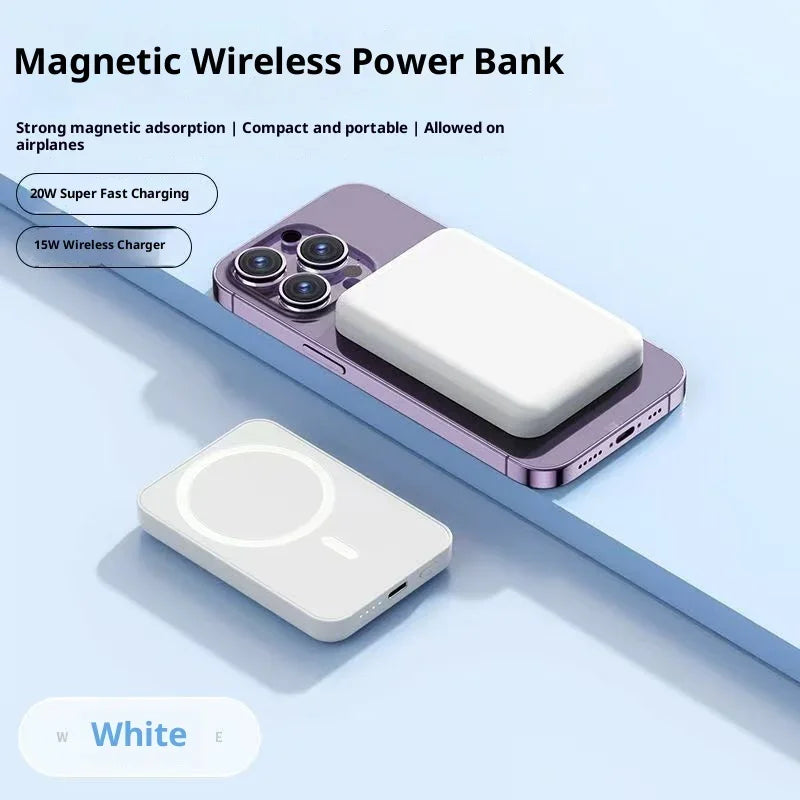 Bi-directional Fast Charging Magnetic Wireless Power Bank EX-STOCK Canada