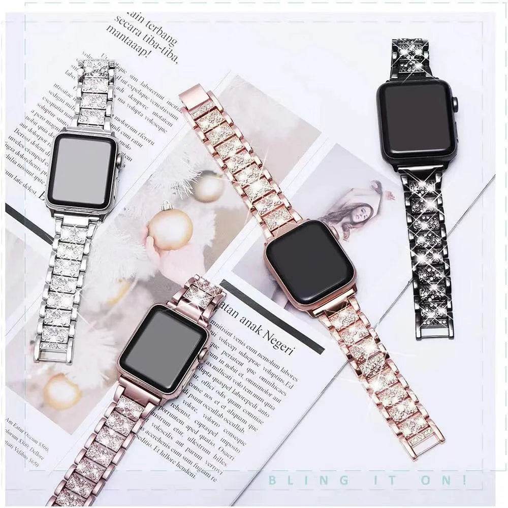 Female Jewelry Chain Watch Strap Bracelet Wrist band suitable for Apple Watch - EX-STOCK Canada