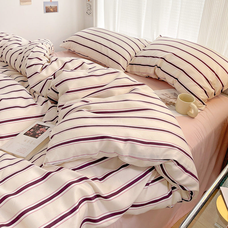 Korean Ins Modern Minimalist Duvet Cover Three Or Four Piece Suit EX-STOCK Canada