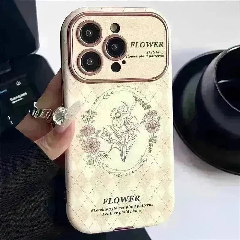 Women Feminine Floral Printed Silicone iphone case - EX-STOCK CANADA