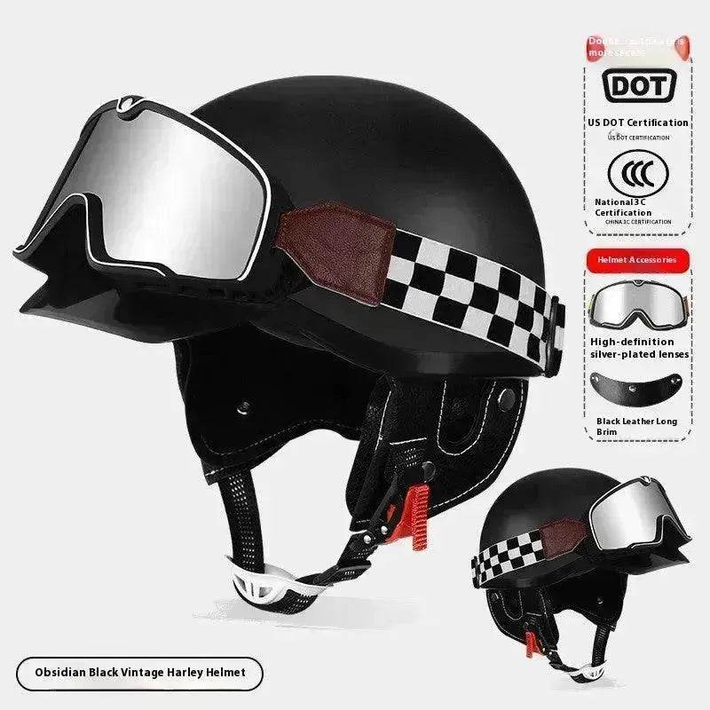 3C Certified Electric Sports Motorcycle Bike Retro Helmet Men And Women - EX-STOCK Canada