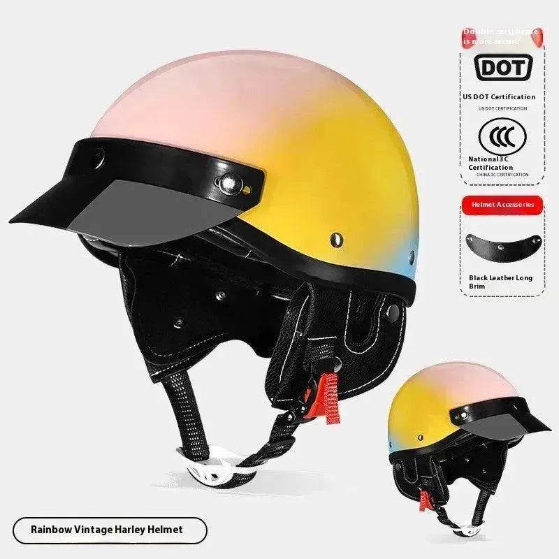 3C Certified Electric Sports Motorcycle Bike Retro Helmet Men And Women - EX-STOCK Canada