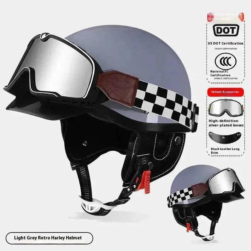 3C Certified Electric Sports Motorcycle Bike Retro Helmet Men And Women - EX-STOCK Canada