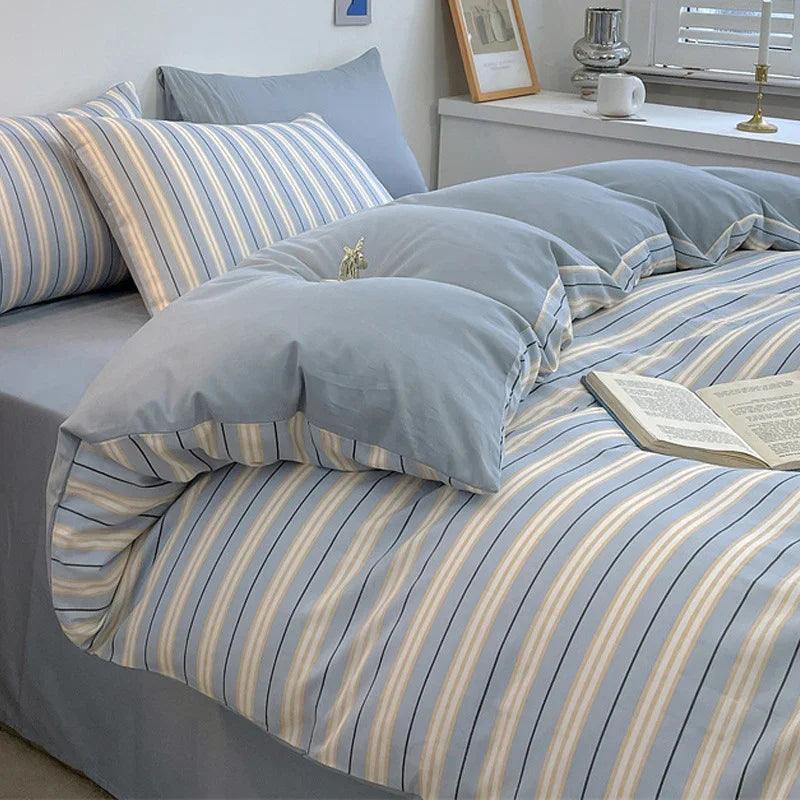 Pure Cotton Class A Four-piece Quilt Cover Household Pure Cotton Bed Sheet Duvet Cover EX-STOCK Canada