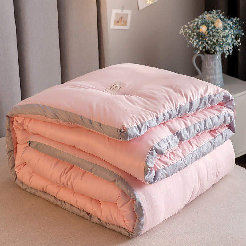 Simple Style Embroidered Skin-friendly Down Velvet Duvet EX-STOCK Canada