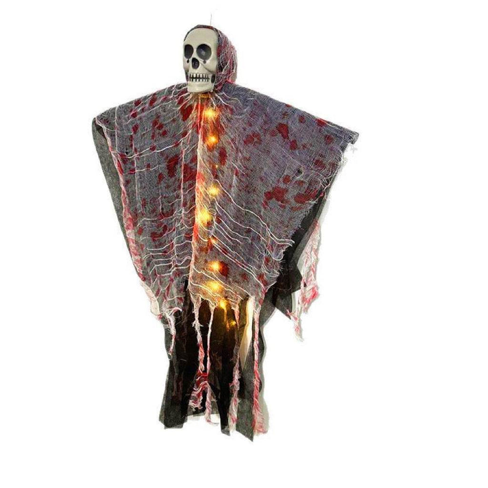 Halloween Decoration Blood-dyed Luminous Skull Hanging Ghost Outdoor Ornaments - EX-STOCK Canada