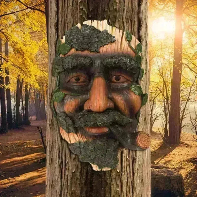 Smoker Man Wooden Resin Craft Ornaments Wall Decor - EX-STOCK CANADA