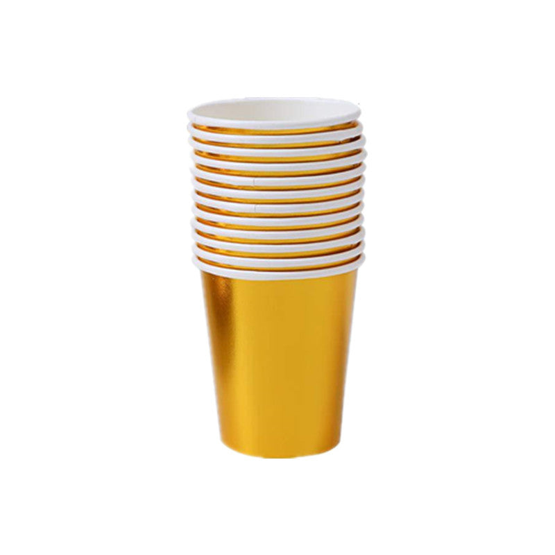 Cup Party Venue Supplies & Decoration Set – Plates, Cups, Tablecloth & More