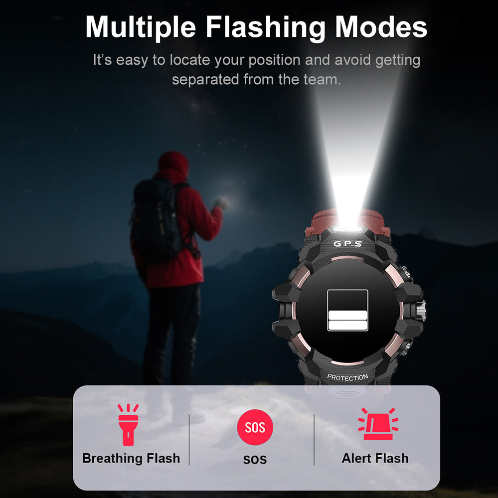 Outdoor Sport Smart Watch with Bluetooth Calling – Rugged GPS Fitness Watch