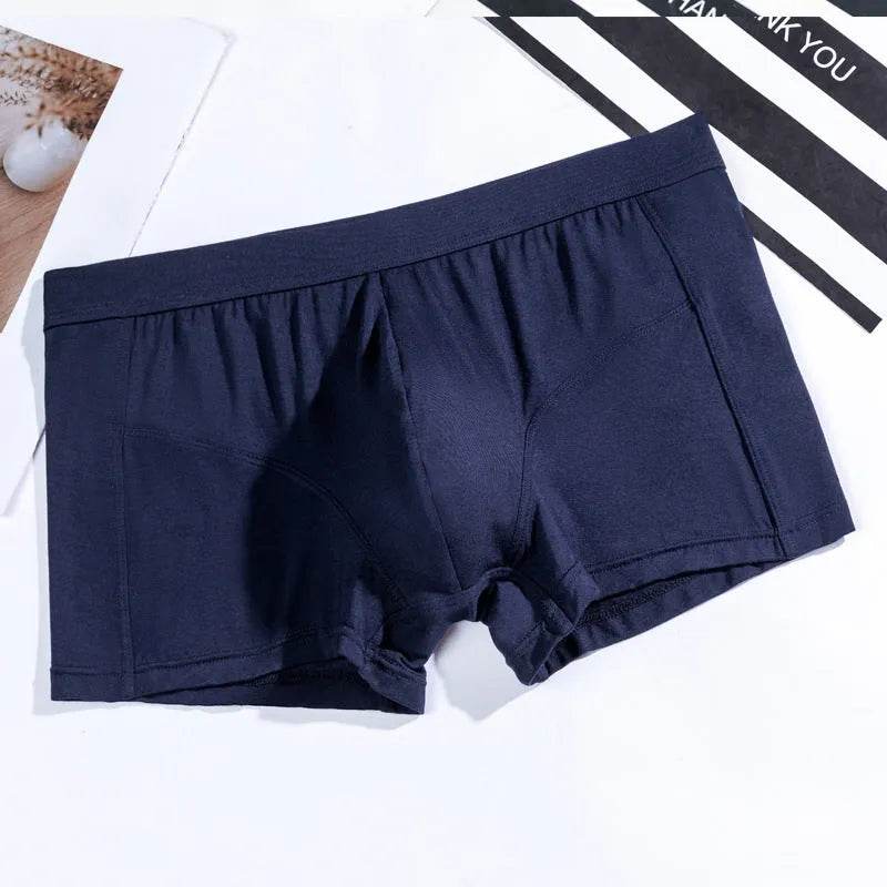 Men's Underwear Plain Cotton Boxer Short Breathable U Convex - EX-STOCK Canada
