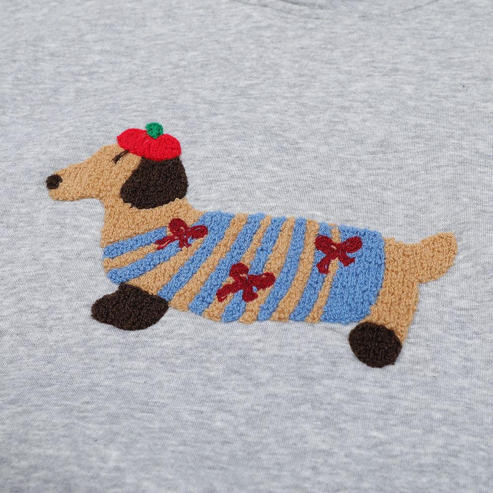 Pull à capuche décontracté à manches longues avec dessin animé