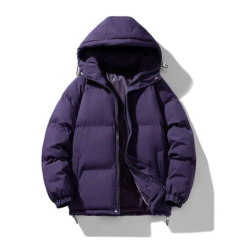 Men's Hoodie Padded Coat Thickened Cotton-padded Clothes Loose Casual Cotton-padded Jacket - EX-STOCK Canada