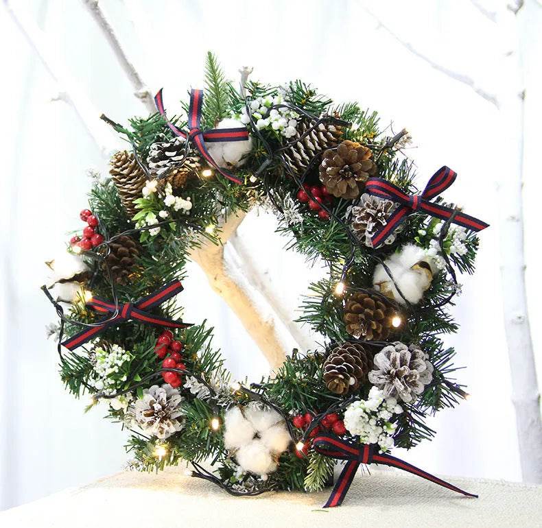 30cm 40cm Christmas Wreath Ornaments Christmas Wreath - EX-STOCK Canada
