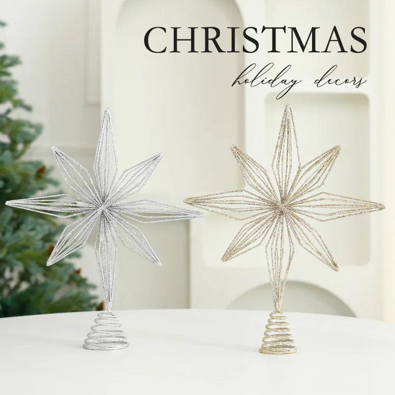 Eight Awn Star Champagne Christmas Decoration Ornaments EX-STOCK Canada