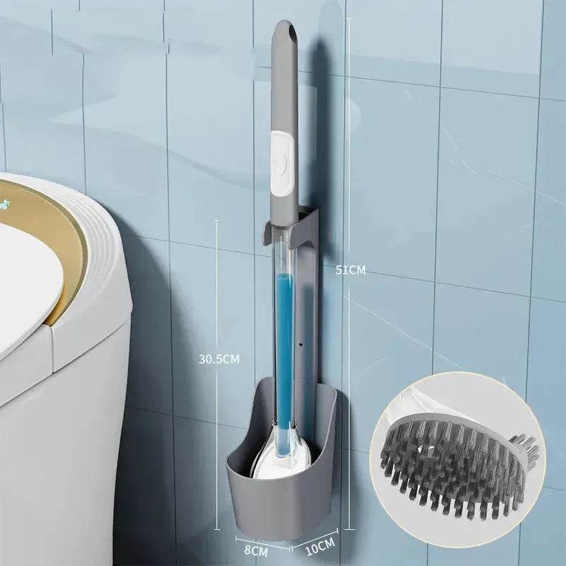 Household Sturdy Bristle strong silicone Toilet brush - EX-STOCK Canada