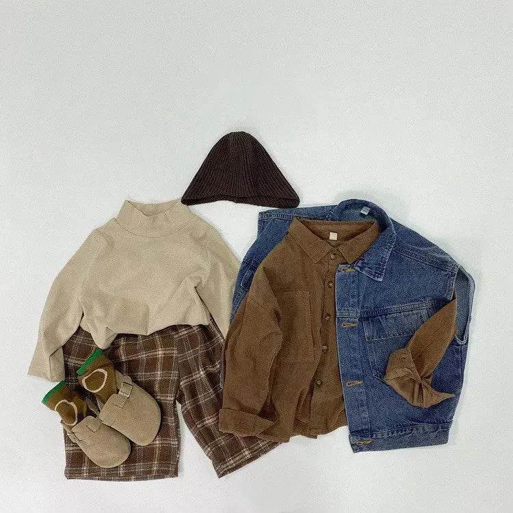 Fashion Personality Children's Plaid Stylish Pants Short pant for Boys - EX-STOCK Canada