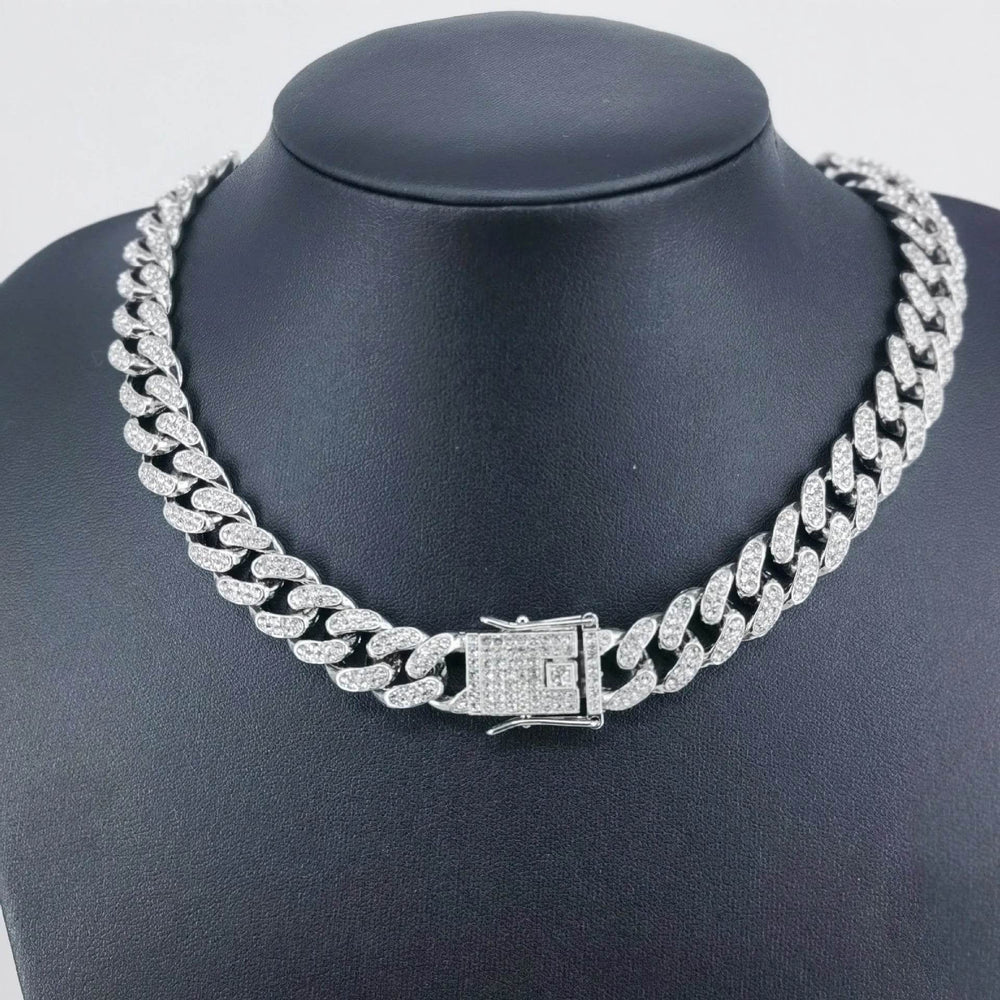 Alloy Line Cuban Link Chain Diamond Bracelet - EX-STOCK Canada