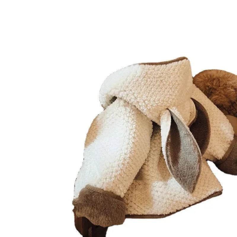 Lambswool Hooded Vest Fashionable Vest Waistcoat Outerwear - EX-STOCK Canada