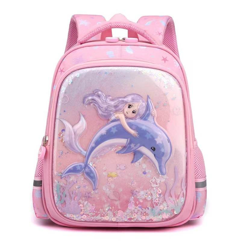Primary School Cute Cartoon Mermaid Girls Backpack - EX-STOCK Canada