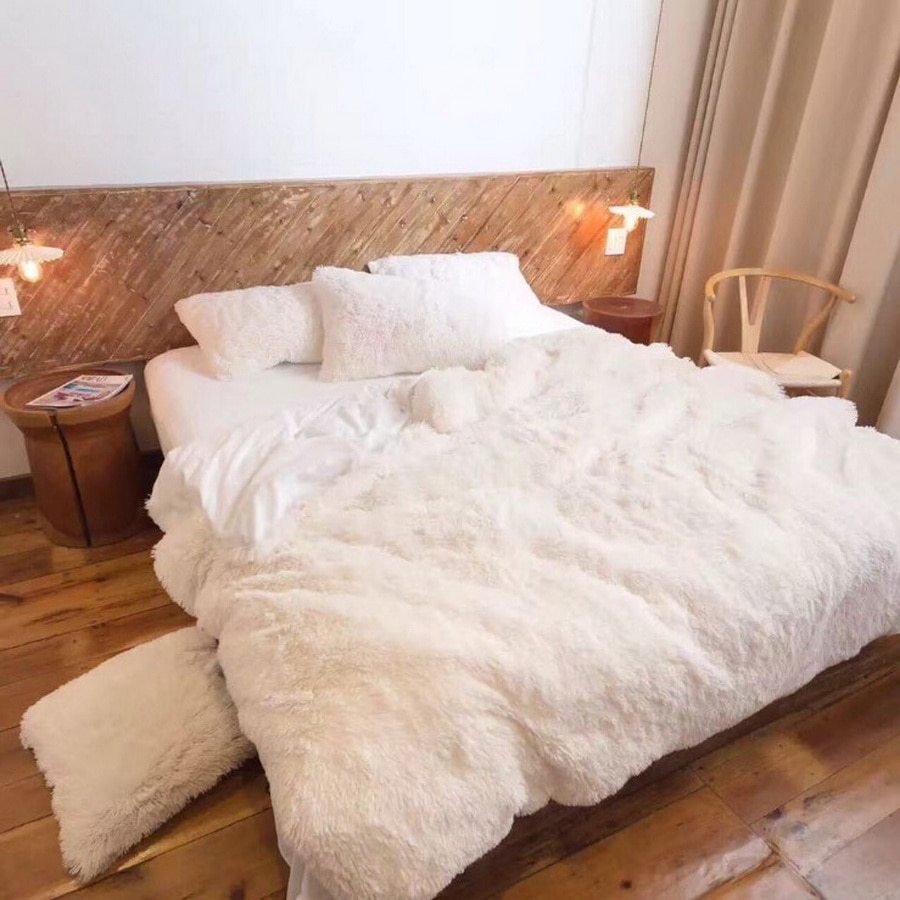 Plush Blanket Double-layer Blanket Multifunctional EX-STOCK Canada
