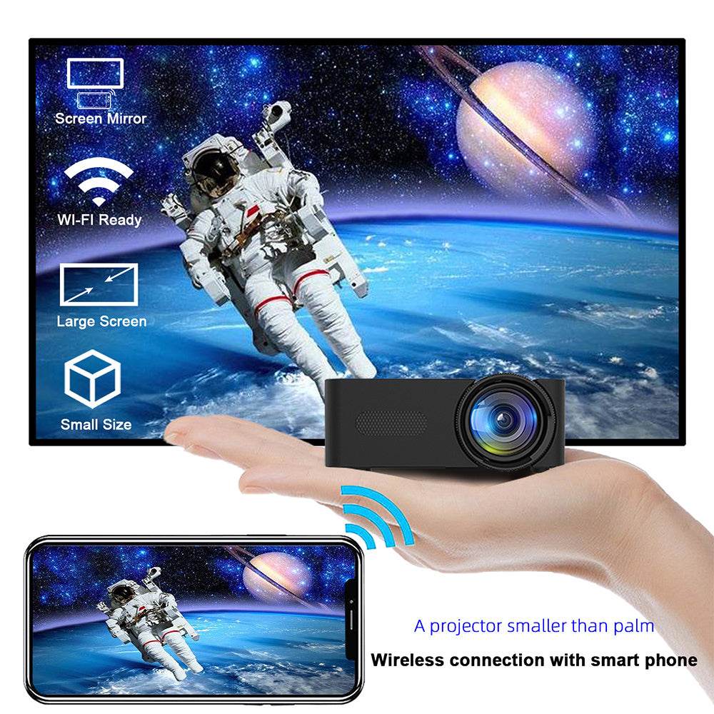 YT100 Mini Phone projector HD Home Wireless Mini Smartphone Projector - EX-STOCK Canada