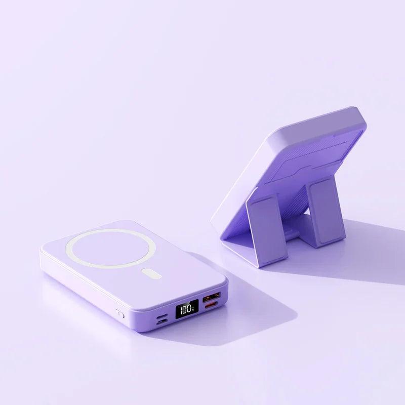 Magnetic Wireless Power Bank With Bracket EX-STOCK Canada