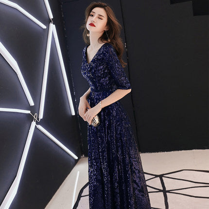 Women's Long Chinese Style Toast Dress For Dinner EX-STOCK Canada