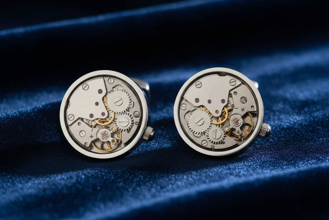 Men's Copper Movement Cufflinks – Turning French Shirt