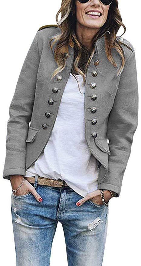 Autumn and winter fashion button blazer | EX-STOCK product gallery photo 5