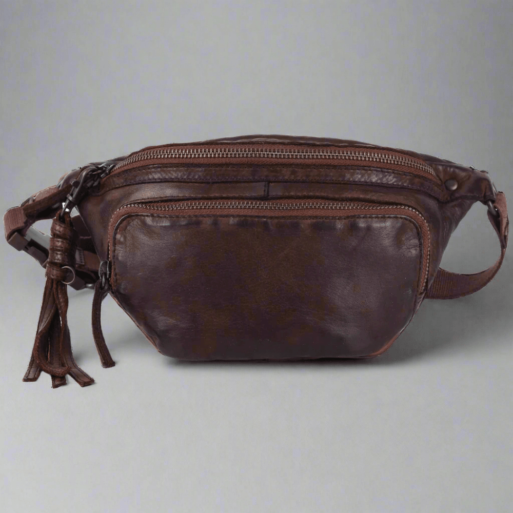 MET Front Zip Leather Belt Bag EX-STOCK Canada