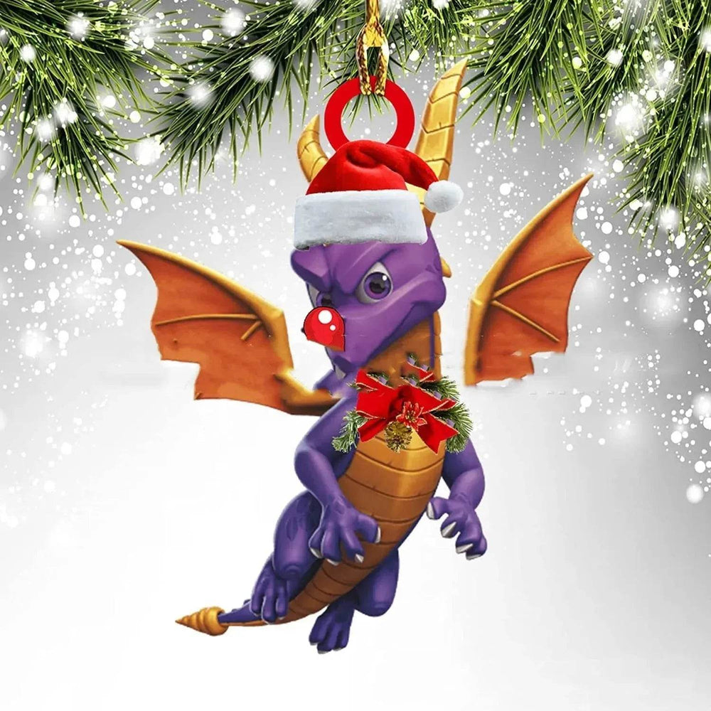 Dinosaur Dragon Egg Christmas Decorations Pendant Acrylic - EX-STOCK Canada