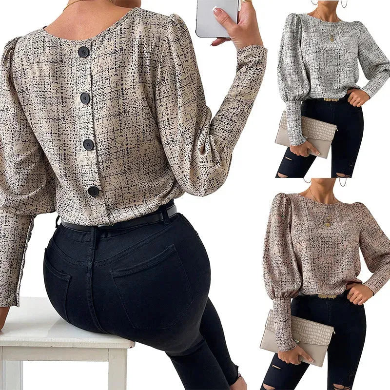 Fashionable Elegant Retro blouse top For Women - EX-STOCK CANADA