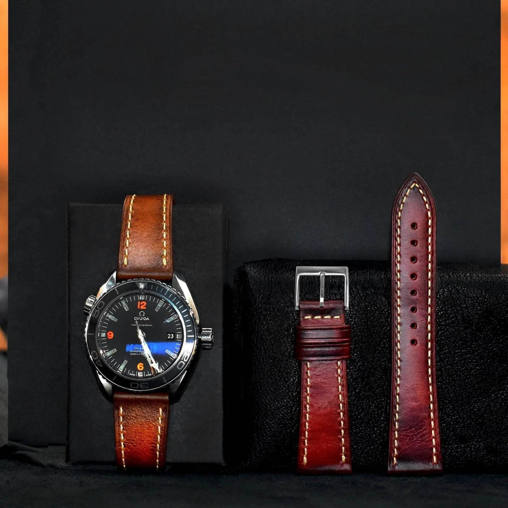 Wax Leather Watch Strap Watch Band Genuine Leather Genuine Leather Watch Band Soft Thin - EX-STOCK Canada