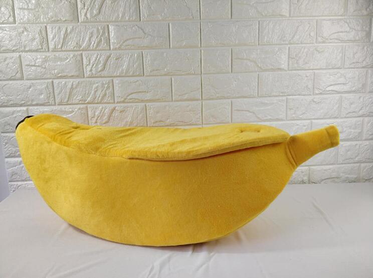 Pet House Dog Bed Banana Shape Dog House Cute Pet Kennel Nest Warm Dog Sofas Sleeping Bed EX-STOCK Canada