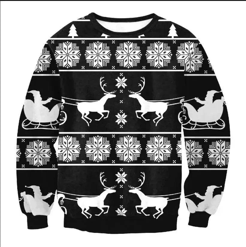 UGLY CHRISTMAS SWEATER Vacation Santa Elf Funny Womens Men Sweaters Tops Autumn Winter Clothing - EX-STOCK Canada
