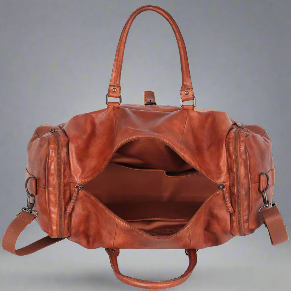 Sac de voyage en cuir à 5 poches METEX-STOCK Canada